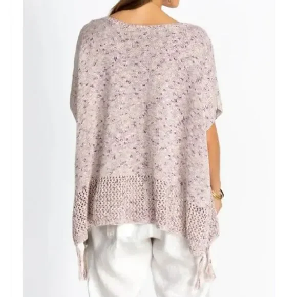 Johnny Was Knitted Poncho with Tassels Style No: M65622 RN# 149414